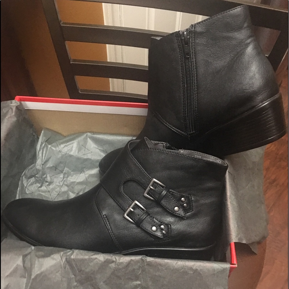 New.... Side Buckle Ankle Boots